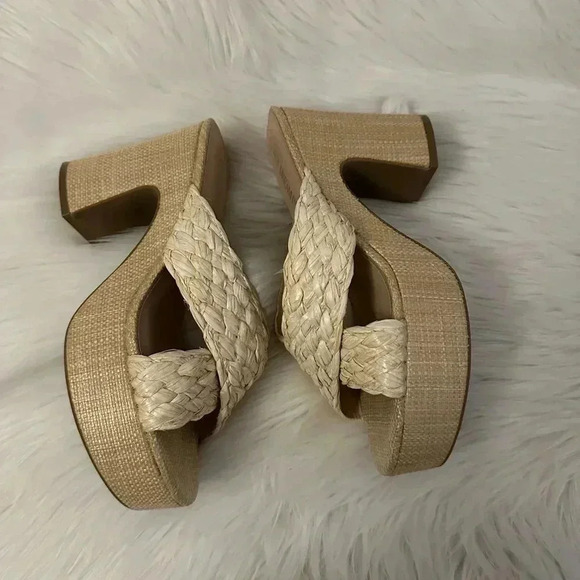 DREAM PAIRS Women's Platform Heels Open Toe Slip on Heels for Women High Chunky - Picture 3 of 7